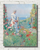 Frederick Childe Hassam Print : Celia Thaxter in Her Garden (1892)