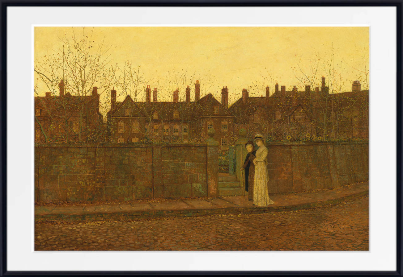 John Atkinson Grimshaw Print: In the Golden Gloaming (1881)