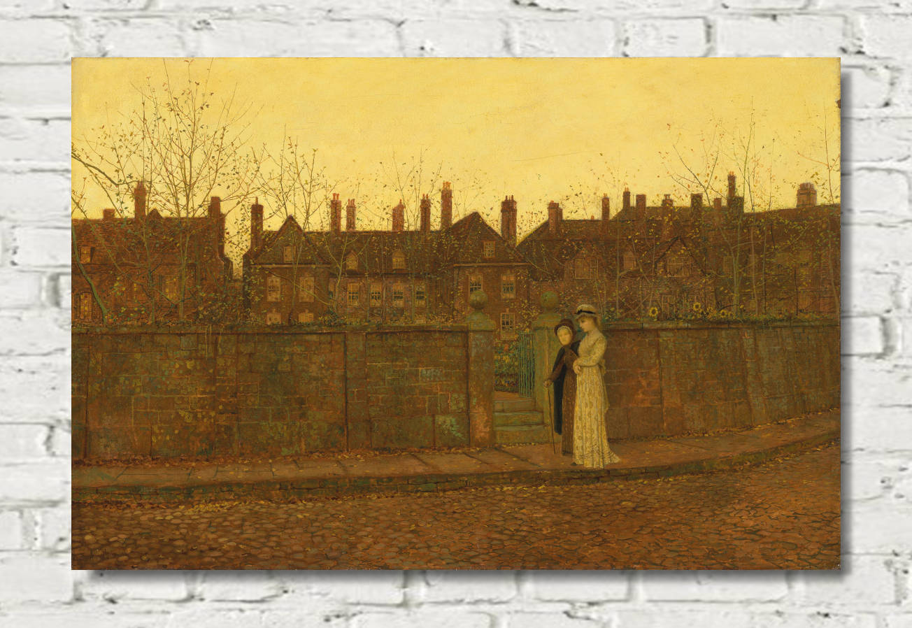 John Atkinson Grimshaw Print: In the Golden Gloaming (1881)