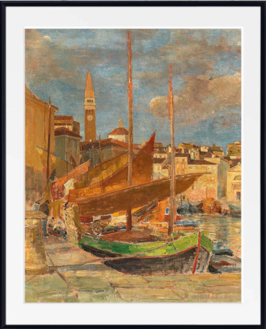 Tina Blau Print, In the Harbour of Pirano