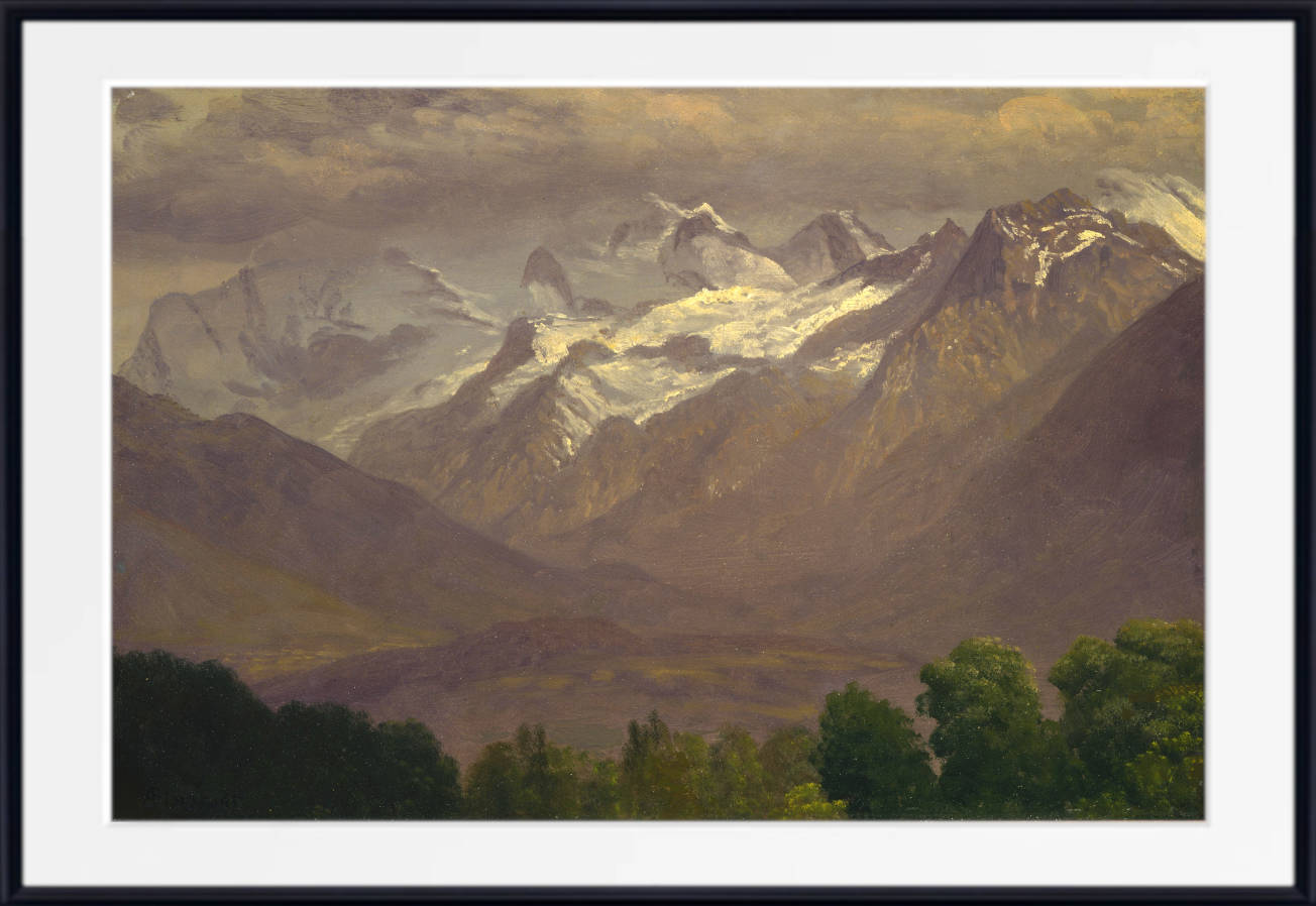 Albert Bierstadt Print : In the High Mountains