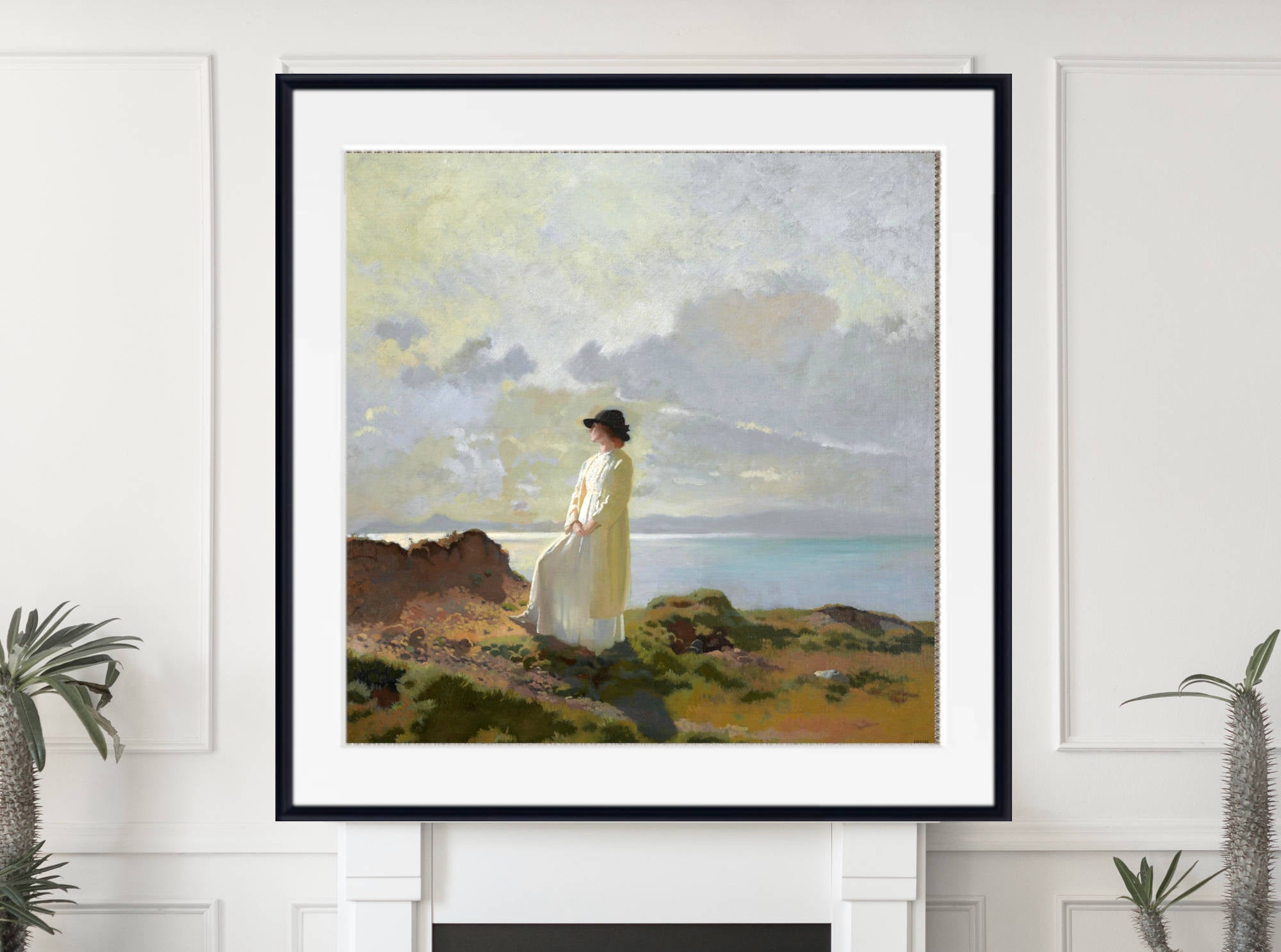 William Orpen Print, In the cliffs, Dublin bay, in the morning