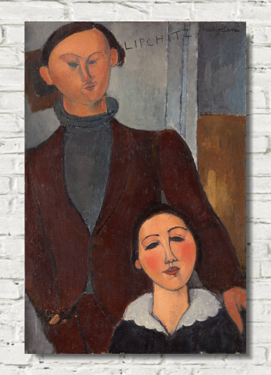 Amedeo Modigliani Wall Art Print : Jacques And Berthe Lipchitz