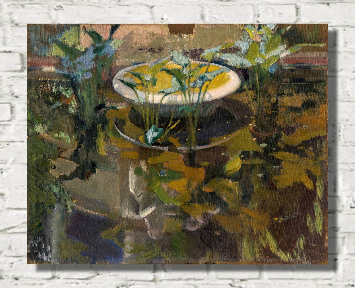 Joaquín Sorolla Print, Garden of the Sorolla House; Reflection in ‘Fountain of Confidences’