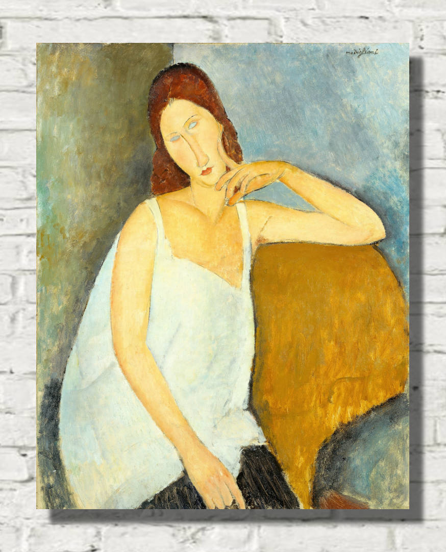 Amedeo Modigliani Wall Art Print, Jeanne Hébuterne (1919)