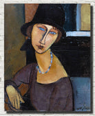 Amedeo Modigliani Print, Jeanne Hébuterne with Hat and Necklace