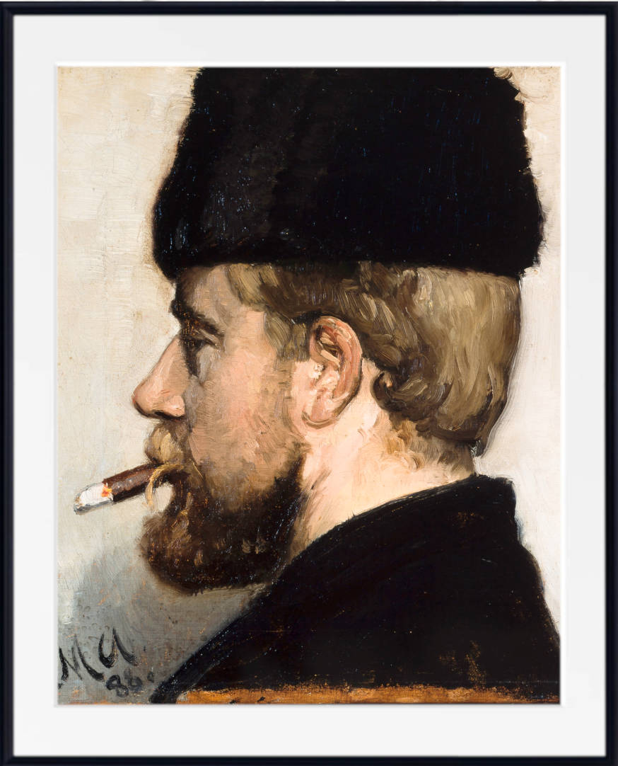 Michael Ancher Fine Art Print, Portrait of Jens Vige