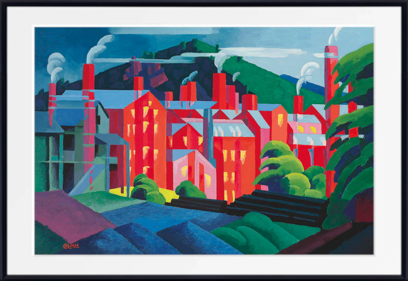 Oscar Bluemner Print, Jersey Silkmills