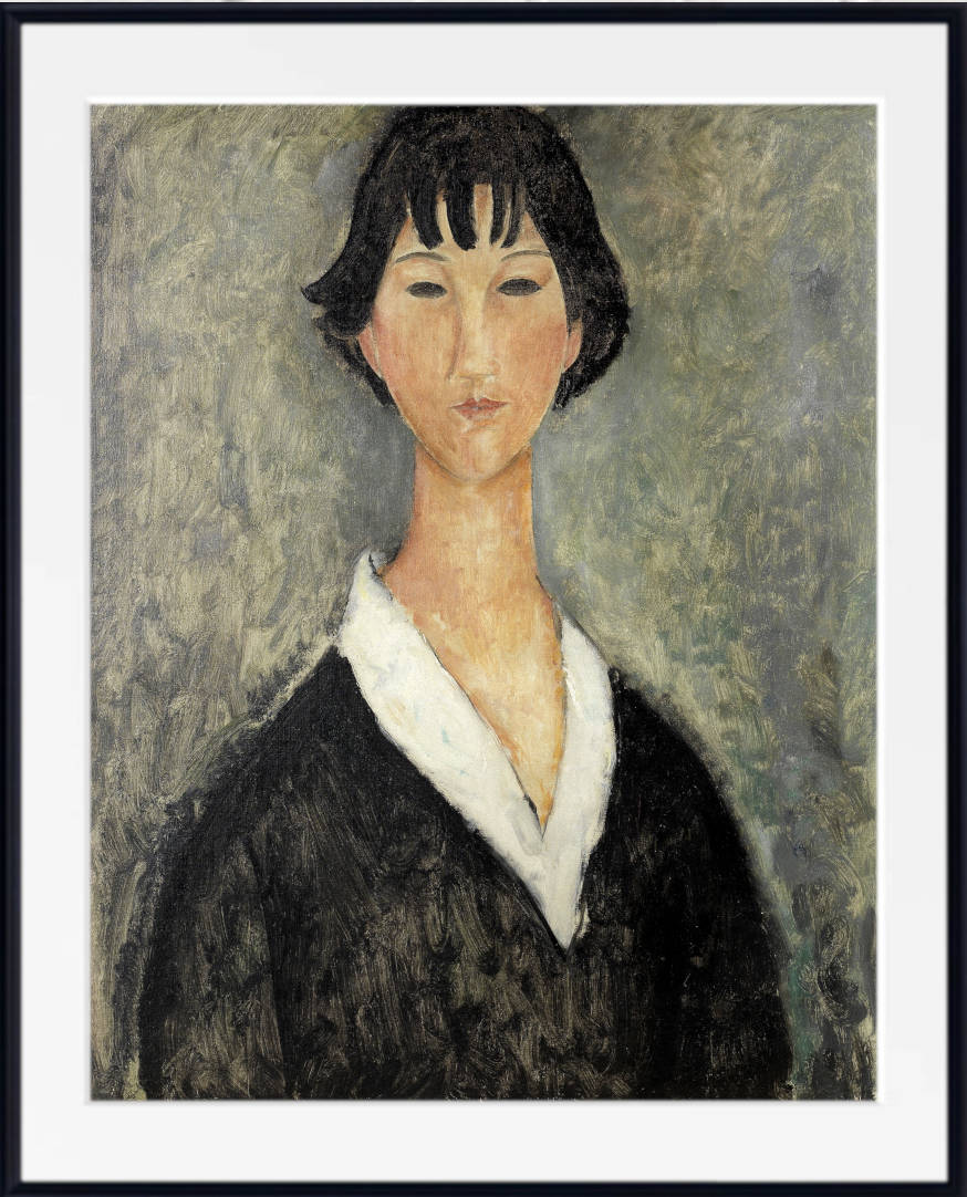 Amedeo Modigliani Wall Art Print, Young Girl With Black Hair