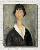 Amedeo Modigliani Wall Art Print, Young Girl With Black Hair