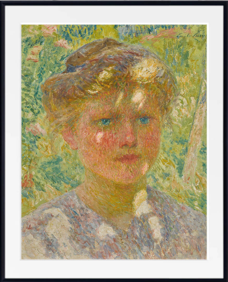 Girl with blonde hair, Emile Claus, Belgian Luminsm