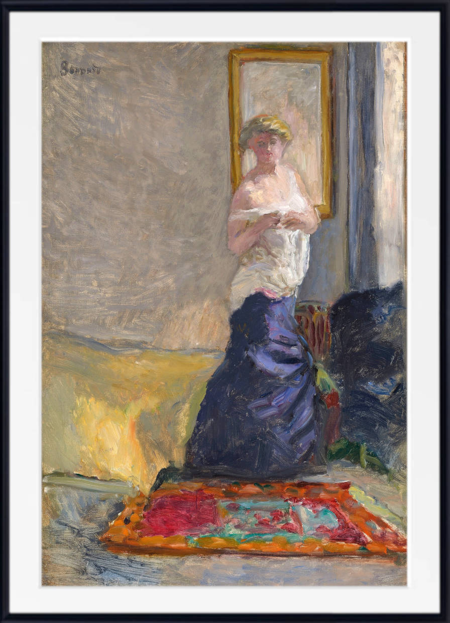 Pierre Bonnard Print, Young Woman Undressing (1907)
