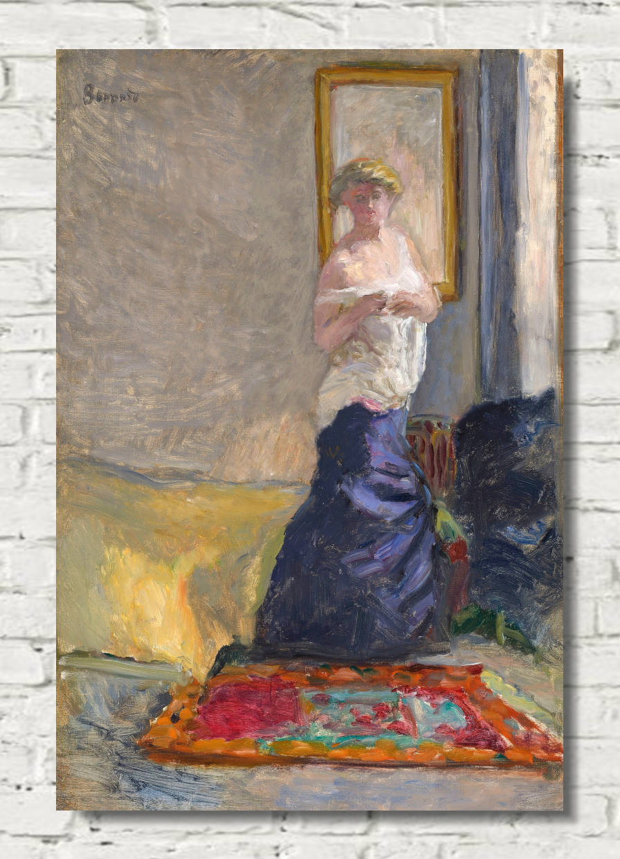 Pierre Bonnard Print, Young Woman Undressing (1907)