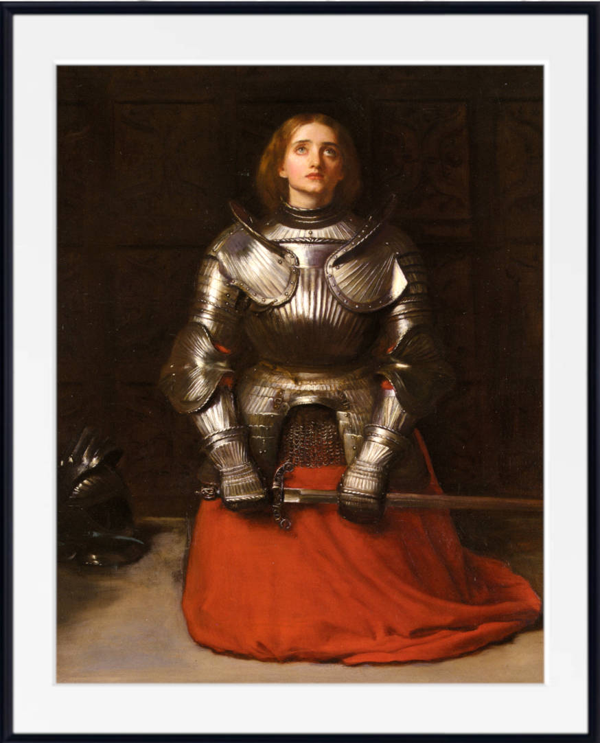 John Everett Millais Print, Joan of Arc