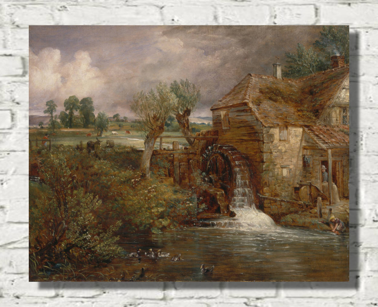 John Constable Fine Art Print : Parham Mill
