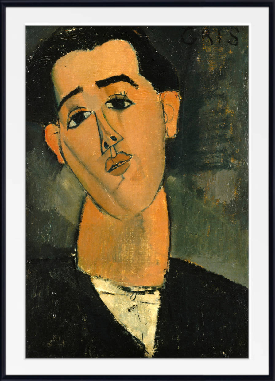 Amedeo Modigliani Wall Art Print : Portrait of Juan Gris (1915)