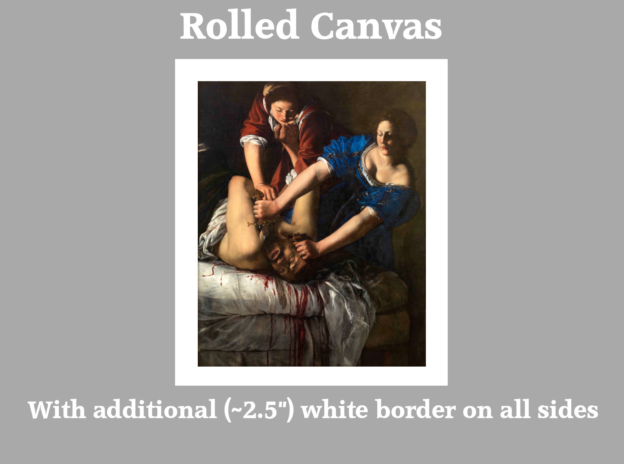 Artemisia Gentileschi Prints, Judith Slaying Holofernes from GalleryThane