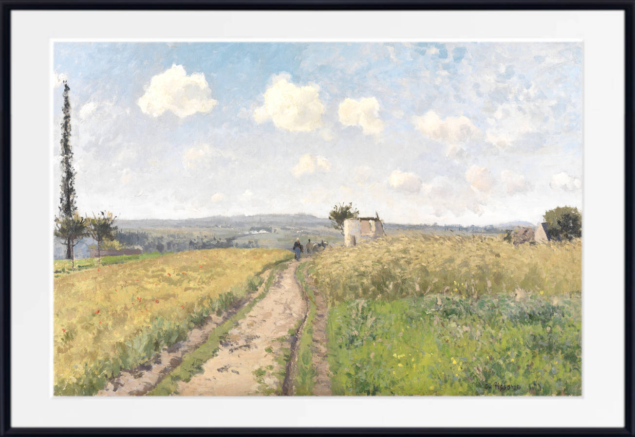 Camille Pissarro Print, June morning near Pontoise (1873)
