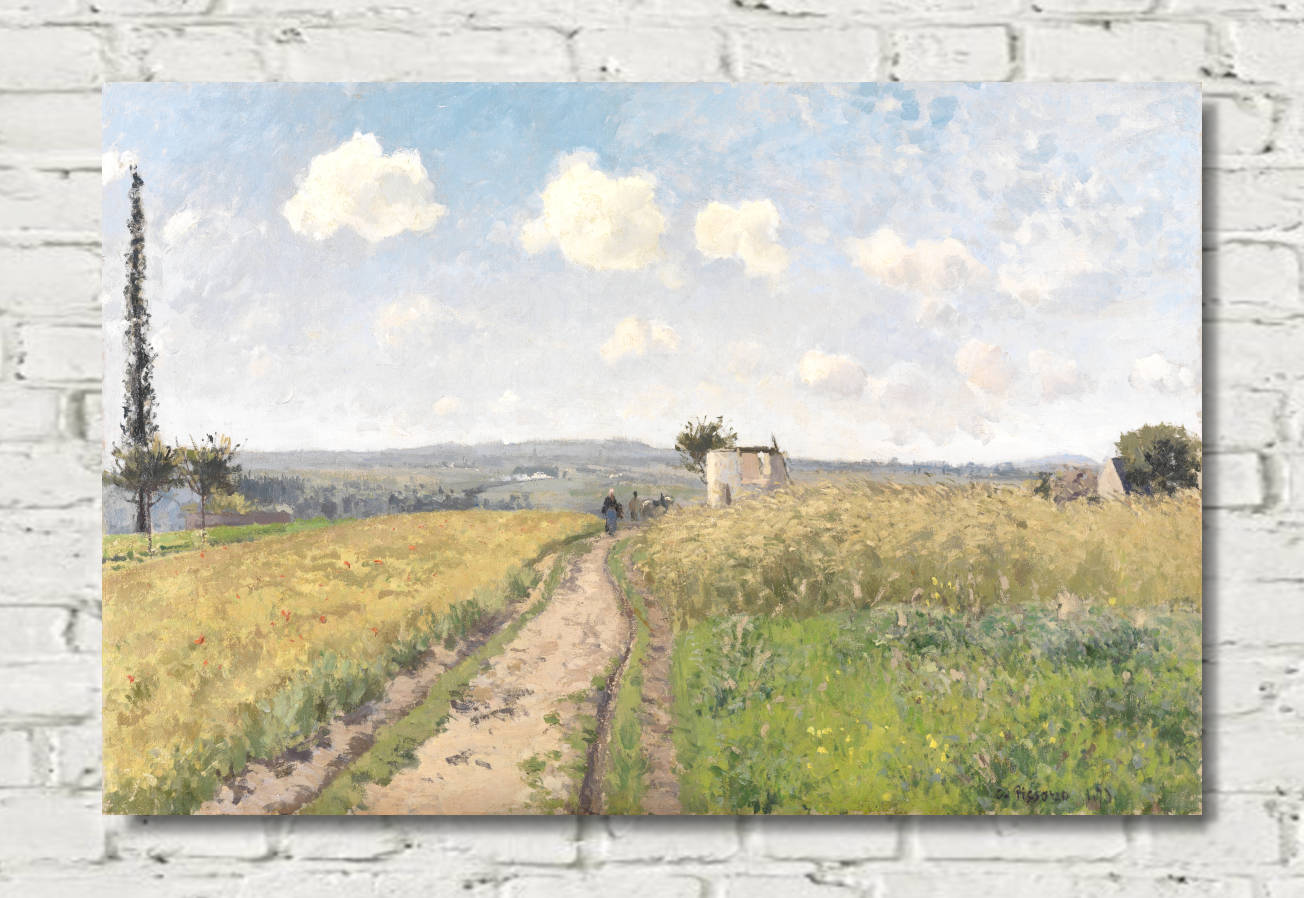 Camille Pissarro Print, June morning near Pontoise (1873)
