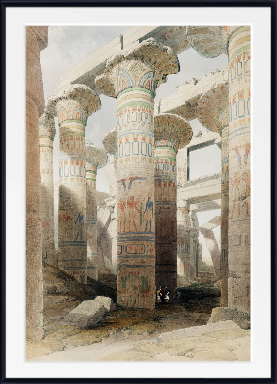 Karnac Temple Ruins, David Roberts Fine Art Print