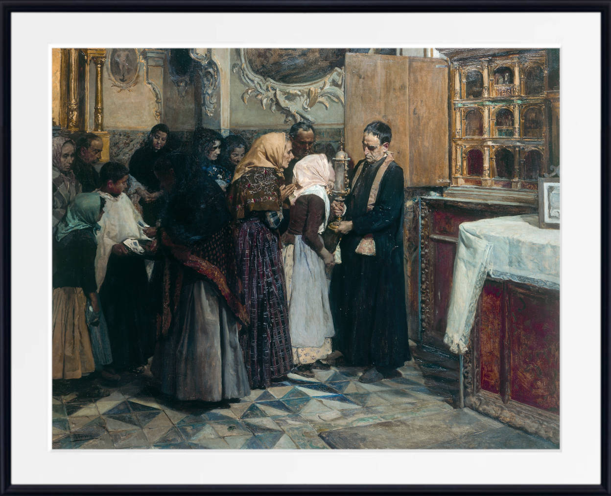 Joaquín Sorolla Print, Kissing The Relic