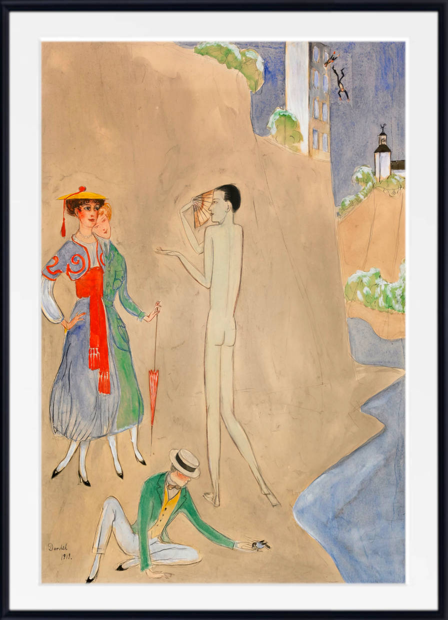 Nils Dardel Print : Conversation (1918)