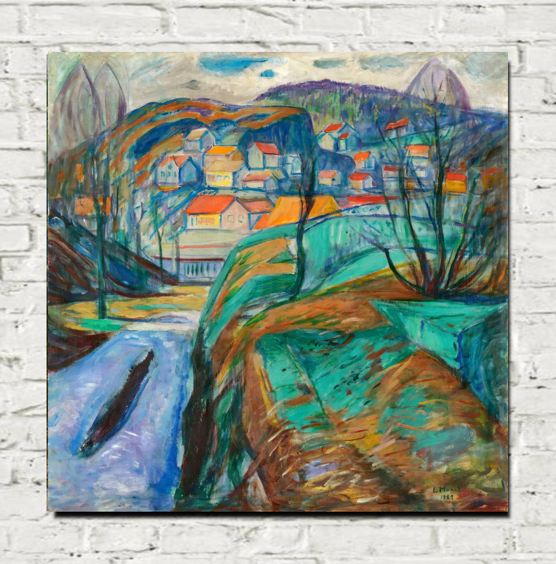 Edvard Munch Fine Art Print, Kragerø In Spring (1929)