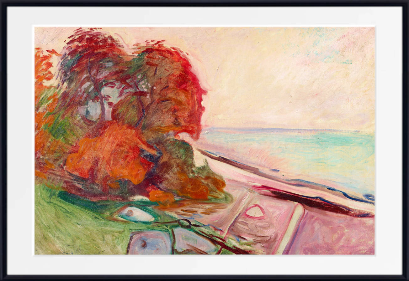 Edvard Munch Fine Art Print, Coastal Landscape (1904)