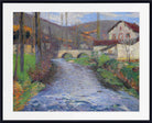 Henri Martin Print, The School and the Bridge over the Green at Labastide-du-Vert (1935)