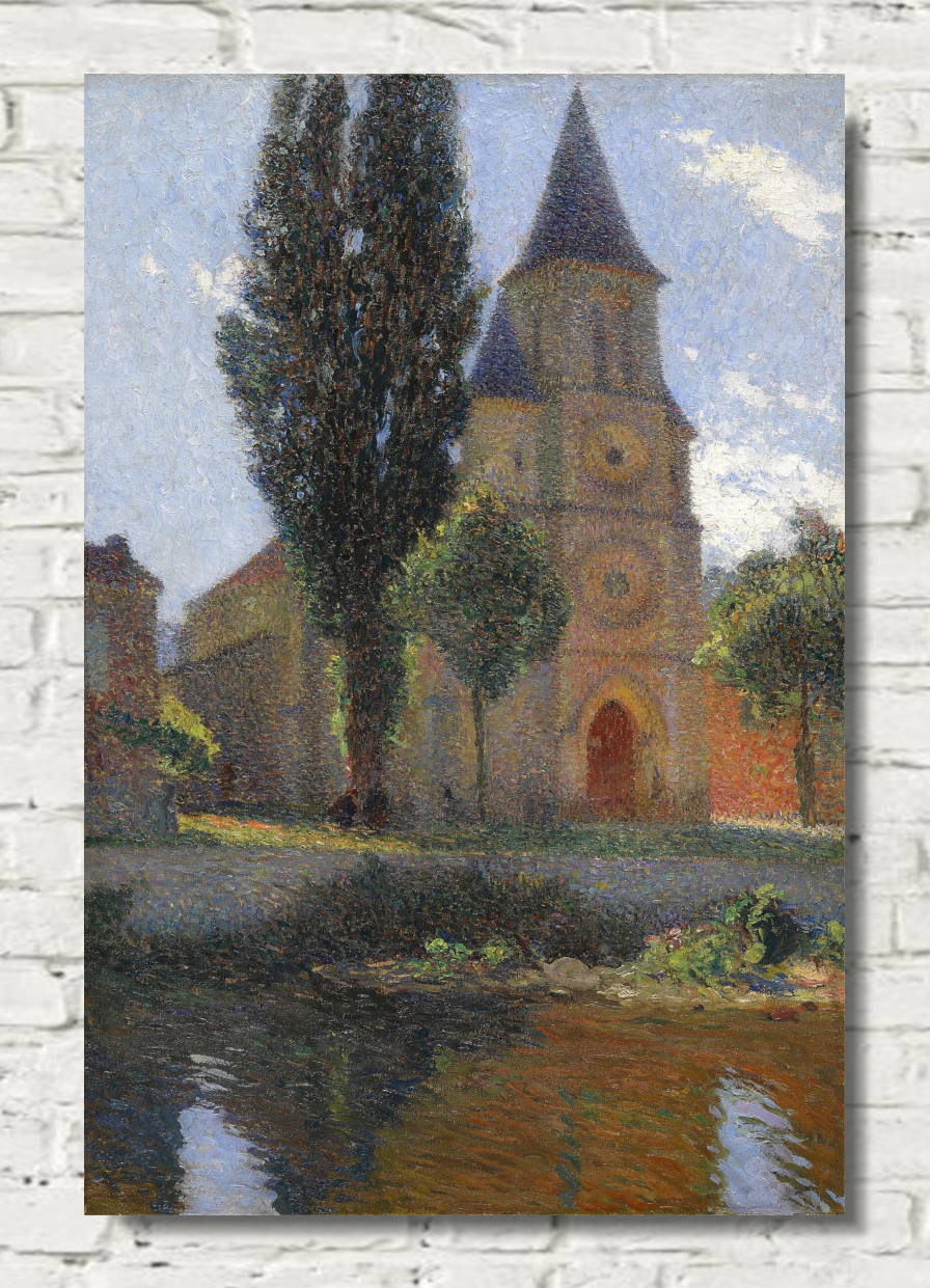 Henri Martin Print, The Church of Labastide-du-Vert, a summer morning