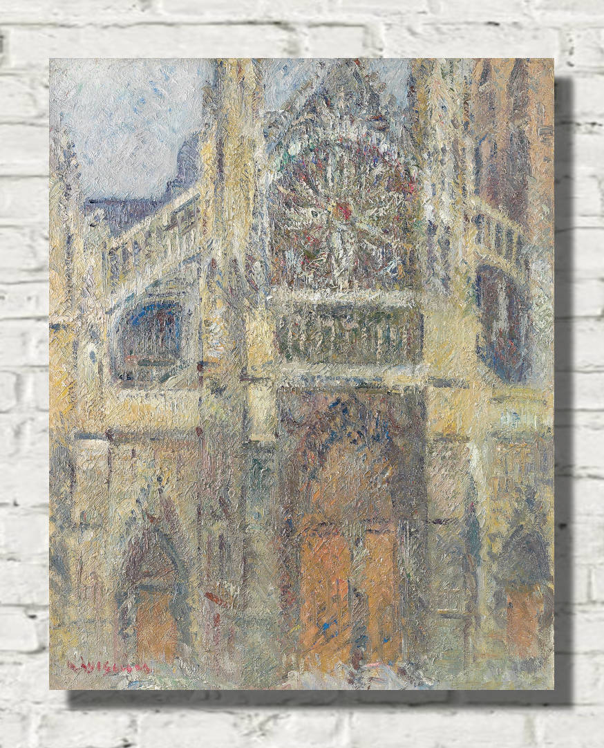 Gustave Loiseau Print, The Church of Saint-Jacques, Dieppe (1927)