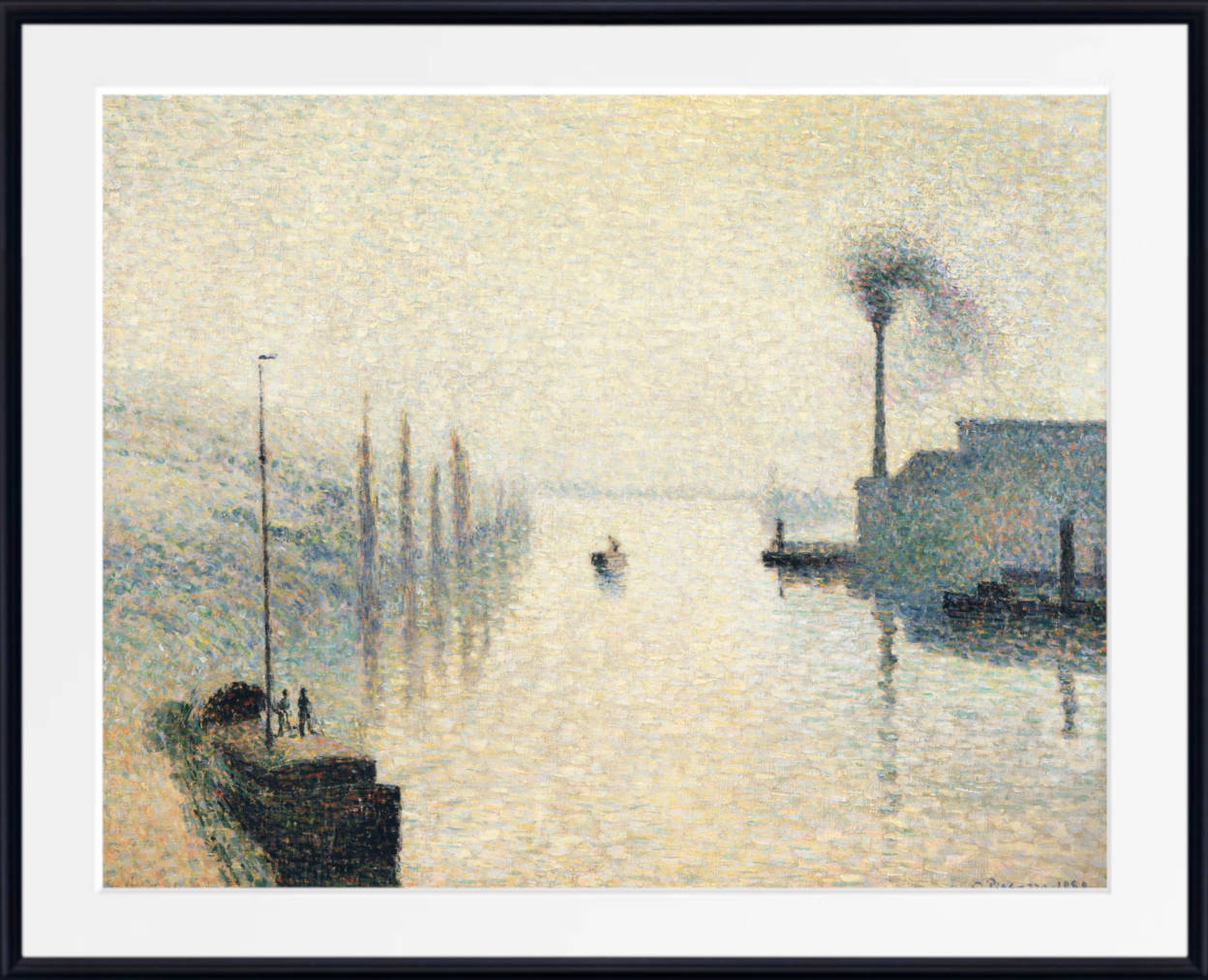 Camille Pissarro Print, L’Île Lacroix, Rouen (The Effect of Fog)