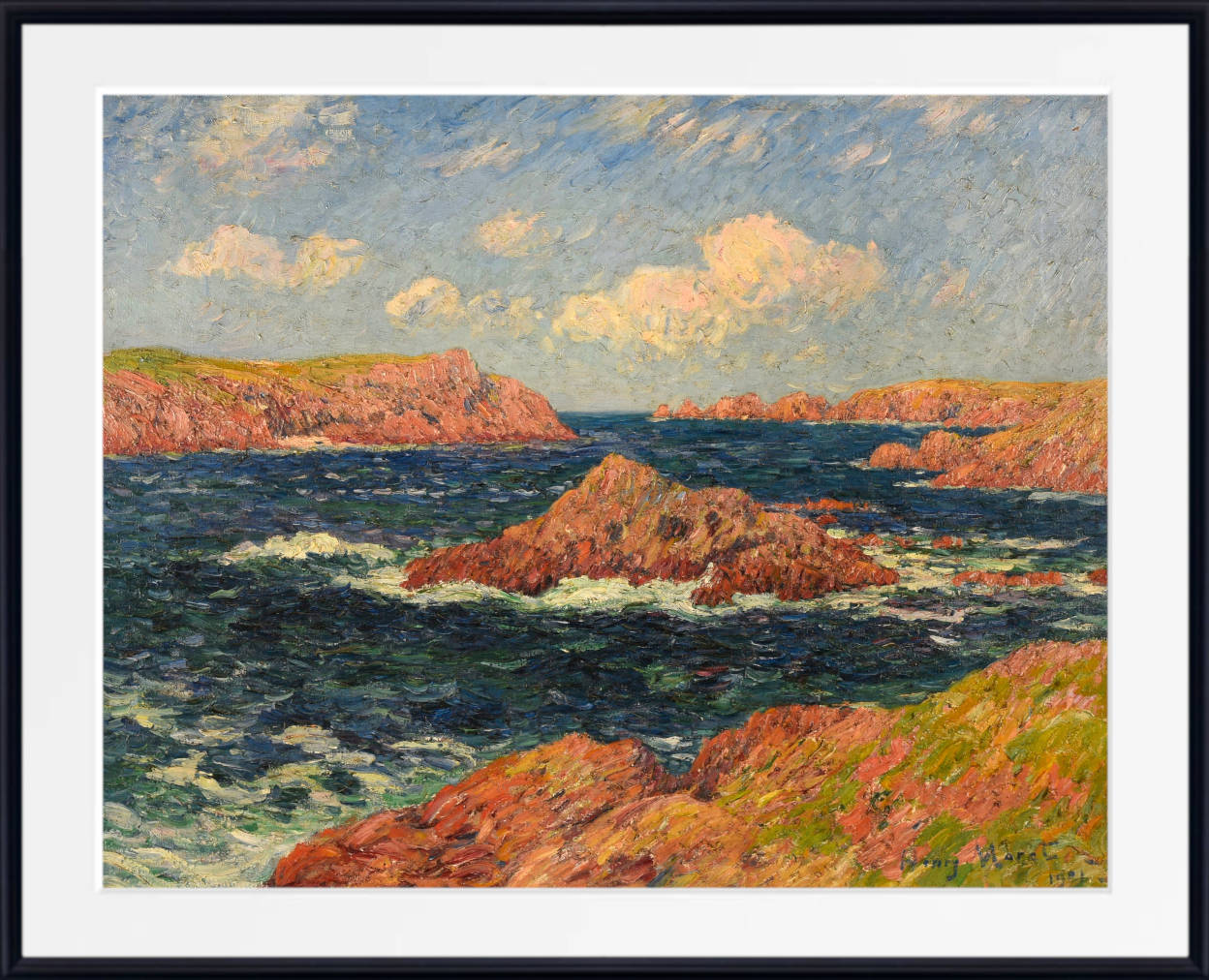 Henry Moret Print, L’Ile de Kerellec (Ouessant) (1901)