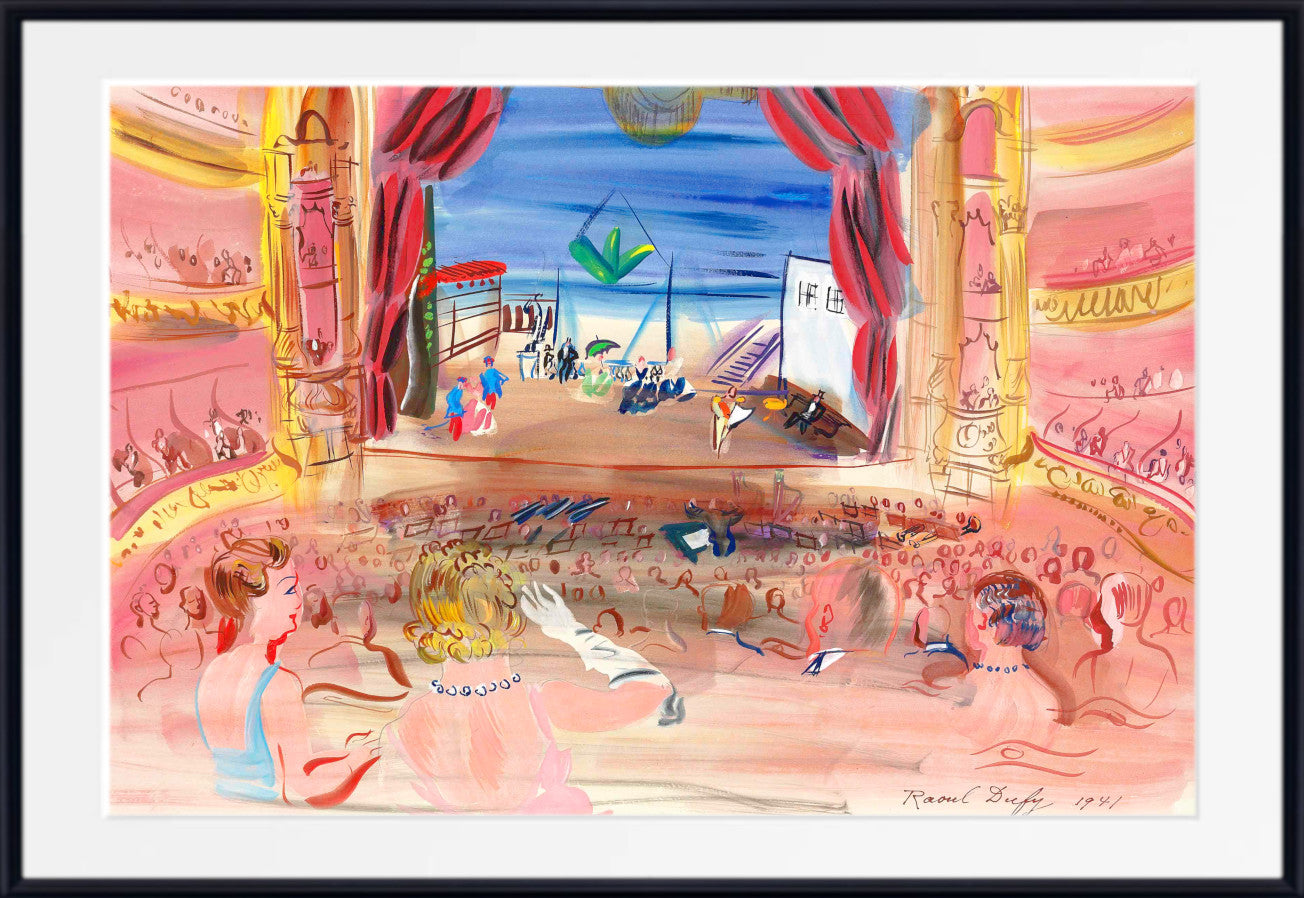 The Opera with the Red Curtains (1941) by Raoul Dufy