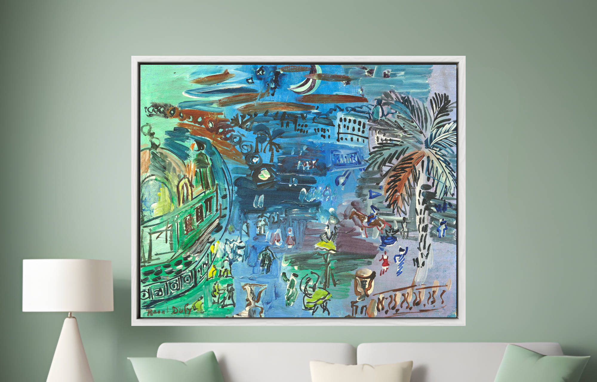 Raoul Dufy Print – The Old Casino of Nice at Night