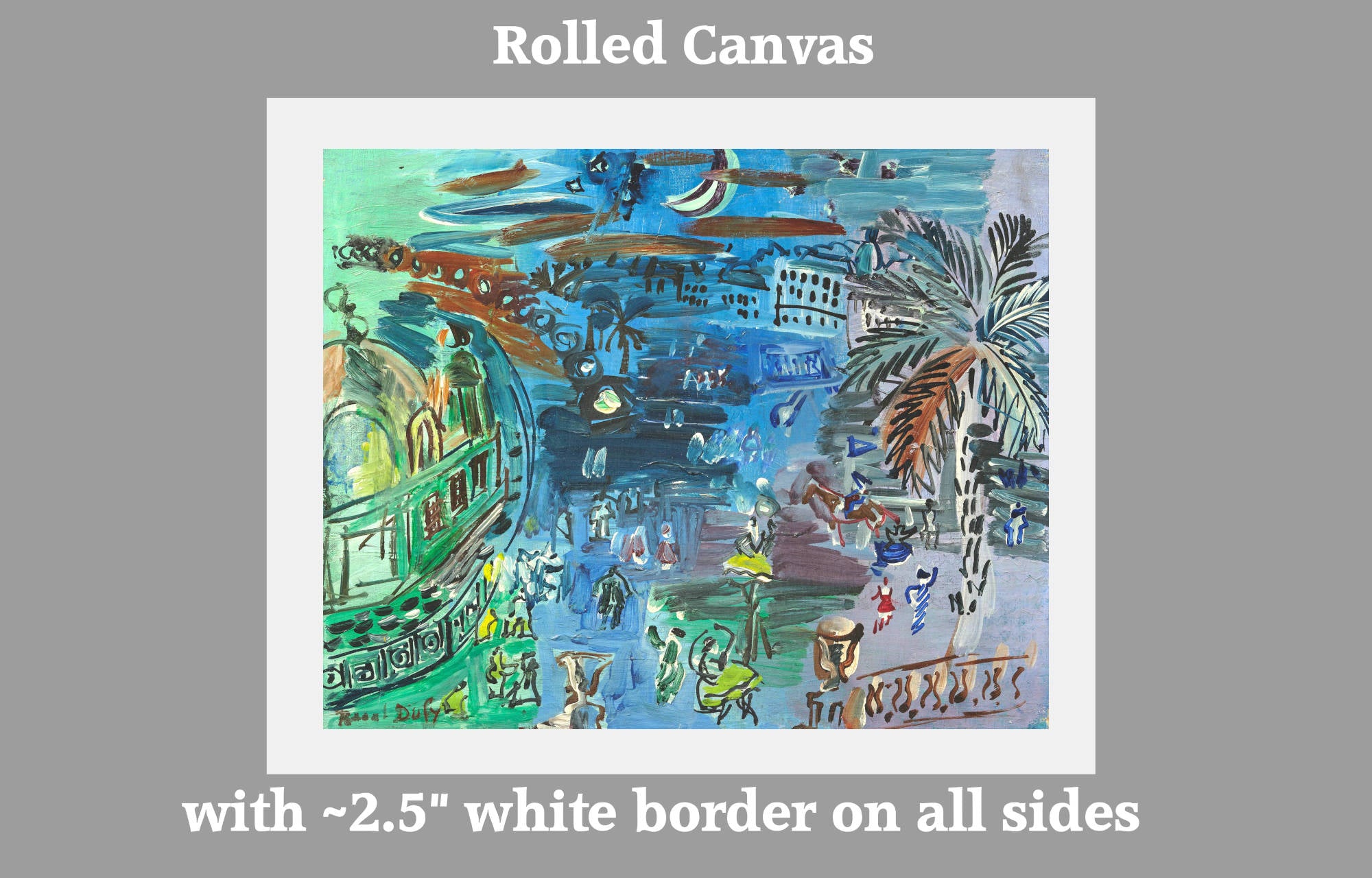 Raoul Dufy Print – The Old Casino of Nice at Night