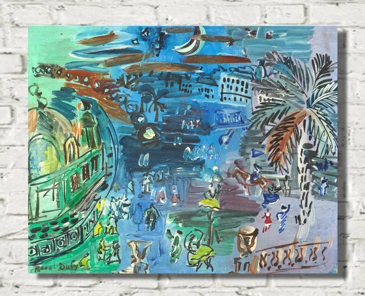 Raoul Dufy Print – The Old Casino of Nice at Night
