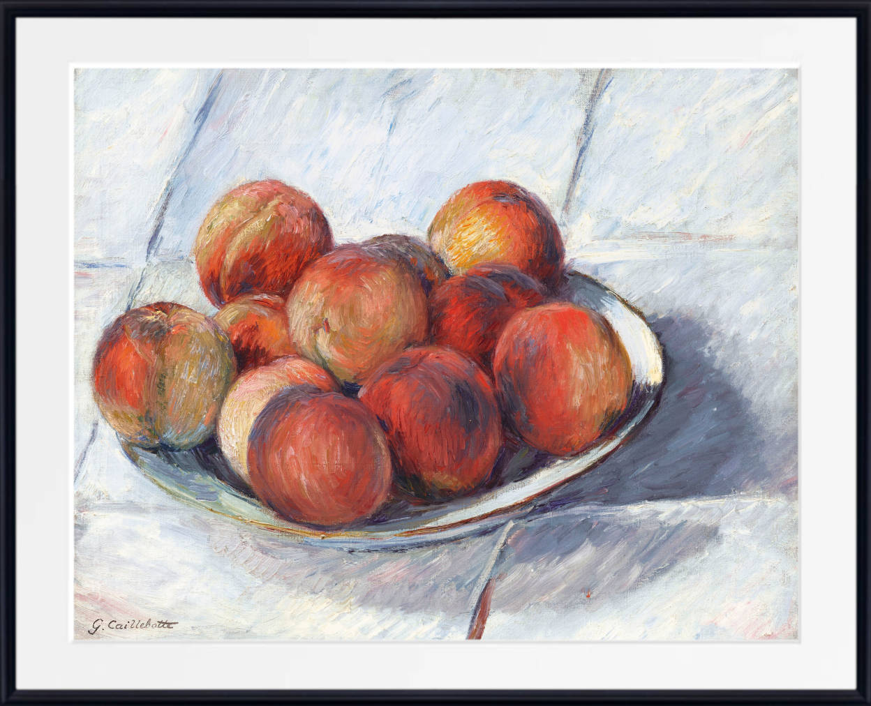 Gustave Caillebotte Fine Art Print : Plate of Peaches