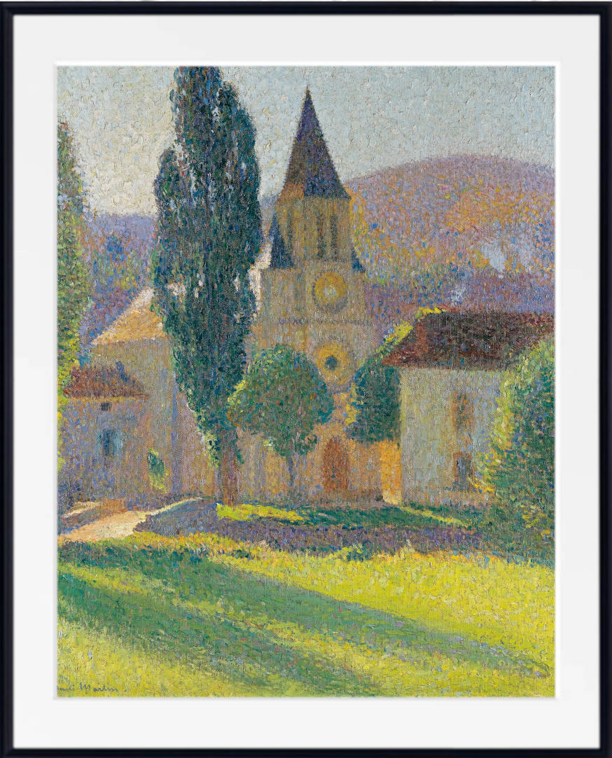 Henri Martin Print, The Church of Labastide Du Vert