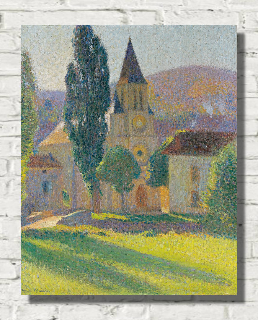 Henri Martin Print, The Church of Labastide Du Vert