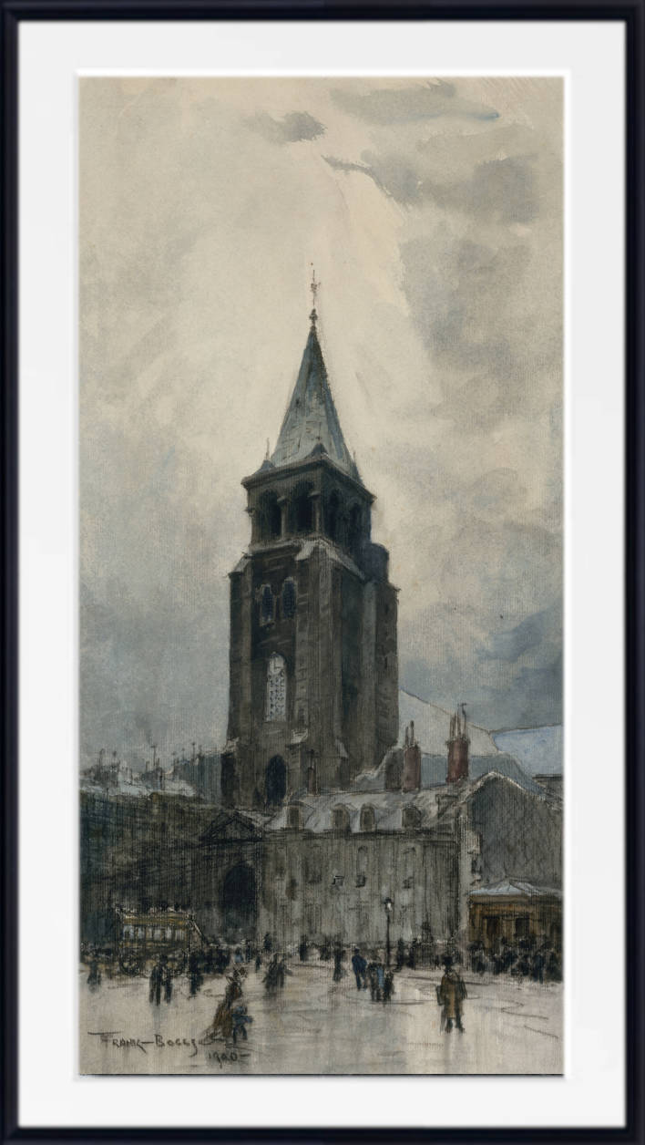 Frank Myers Boggs Print, L’église Saint-Germain-des-Prés (1900)