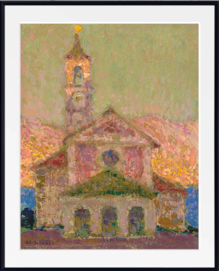 Henri Le Sidaner Print, L'église, Lago Maggiore (1909)