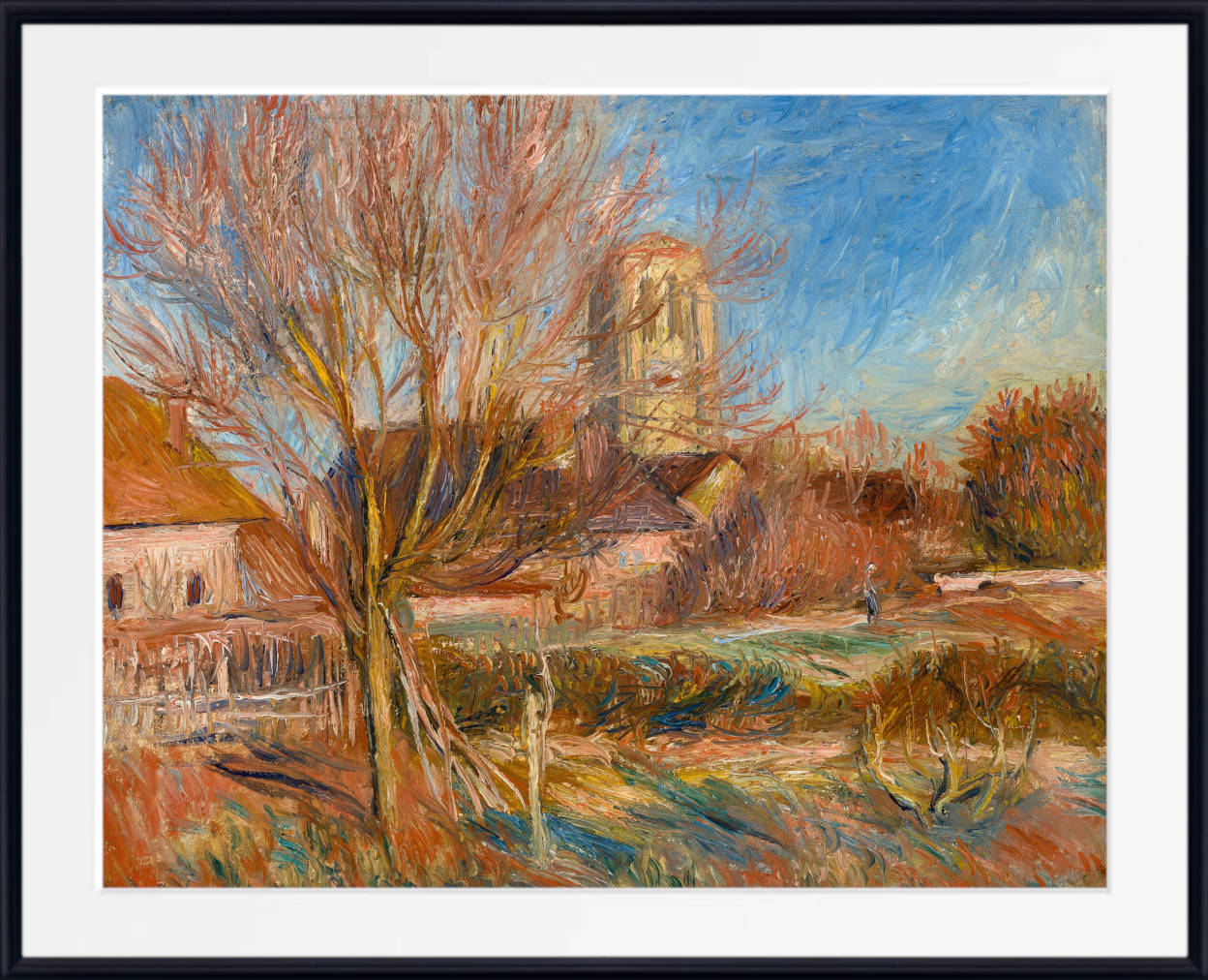 Renoir Print, L’église à Essoyes (circa 1900)