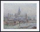 Gustave Loiseau Print, The church of Bennecourt, Effect of snow (1901)