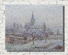 Gustave Loiseau Print, The church of Bennecourt, Effect of snow (1901)