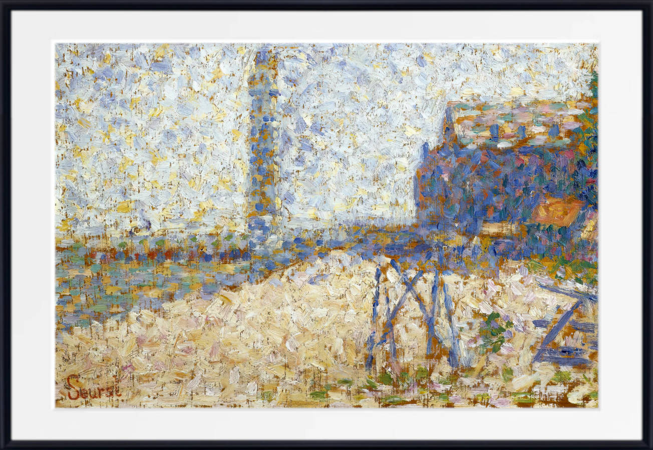 Georges Seurat Print, The Hospice and the Lighthouse of Honfleur