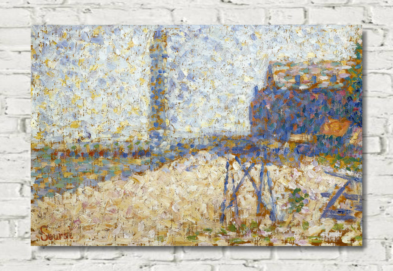 Georges Seurat Print, The Hospice and the Lighthouse of Honfleur