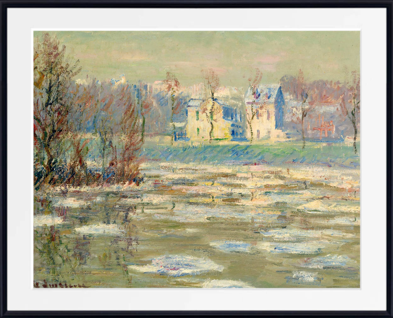 Gustave Loiseau Print, Oise In Winter