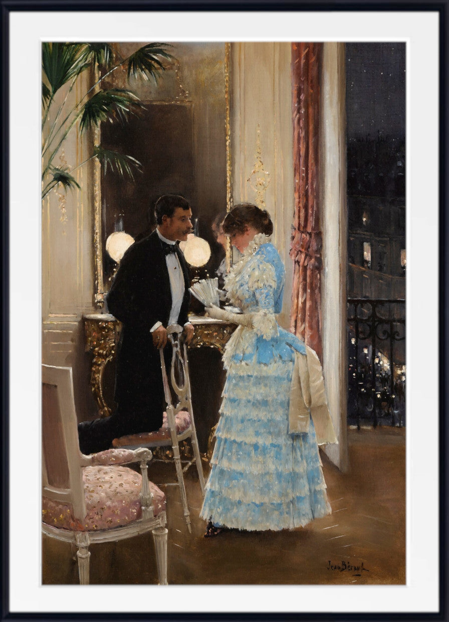 Jean Beraud、Scene de Bistro、希少画集より、新品額装付 Jean Beraud、Scene de Bistro、希少画集より、新品額装付 Jean Beraud