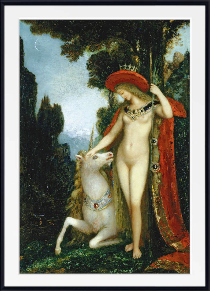 Gustave Moreau Print, The Unicorn